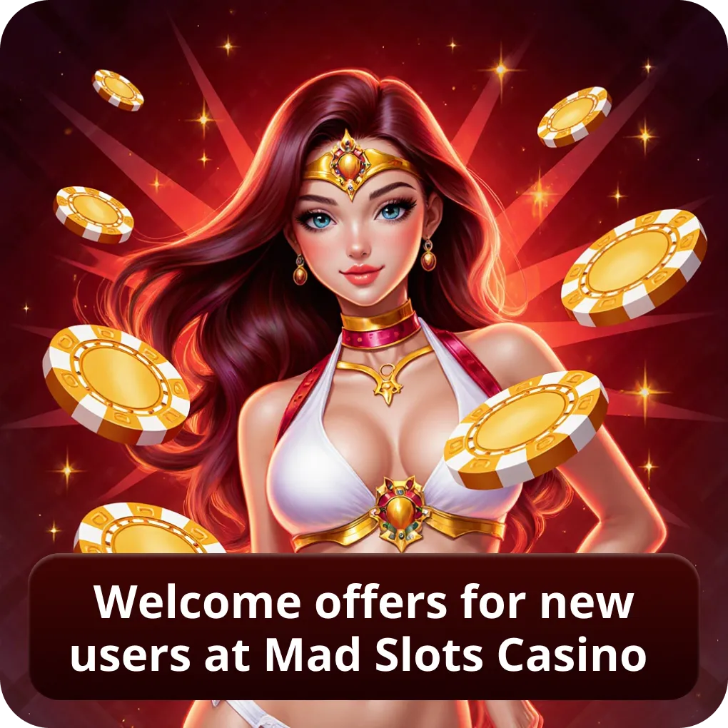 Welcome offers for new users at Mad Slots Casino